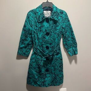 Guess floral trench jacket